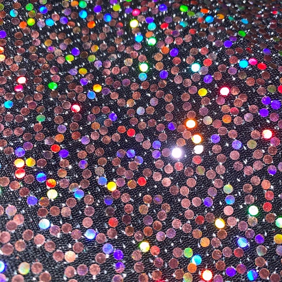 Sparkly bodycon mini dress with spaghetti straps - Picture 2 of 3